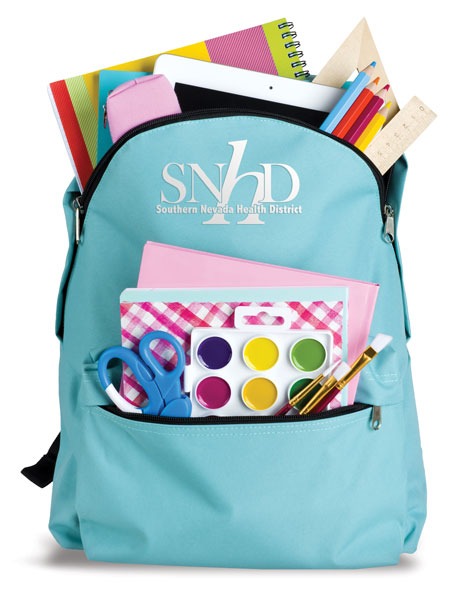 Backpack full of school supplies Backpack full of school supplies