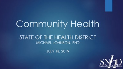 State of the Health District – Southern Nevada Health District