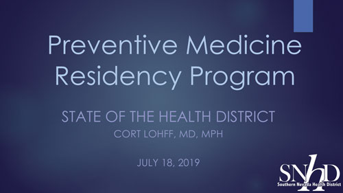 Preventive Medicine Residency Program