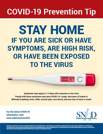 COVID-19 Prevention Tip: Stay Home